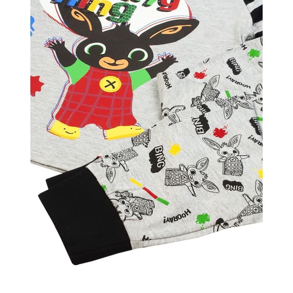 Bing Bunny Drenge Its A Bing Thing Langærmet Pyjamassæt 3-4 år Grey/Black 3-4 Years
