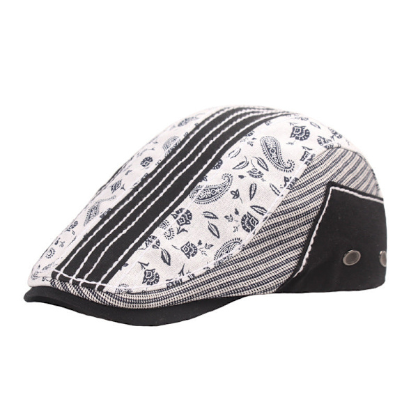 Kvinnor män Basker Hat Paisley Peaked Cap Retro Basker Konstnärlig Youth Hat Advance Hats H Default Title