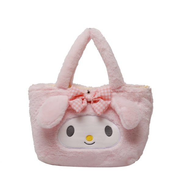 Kawaii Cinnamoroll Sanrio Plysjveske My Melody Anime Vesker Kt Cat Purin Dog Kuromi Plysjryggsekk for jenter H Merlot