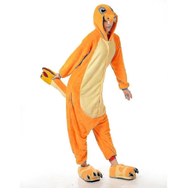 Dinosaur-asu Pyjama Onesie A Yellow XL