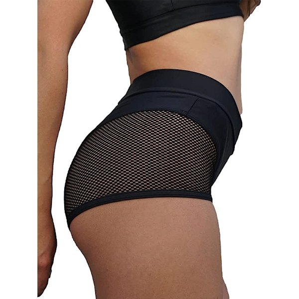 Kvindernes Cut Out Yoga Shorts Scrunch Booty Bukser Høj Talje M