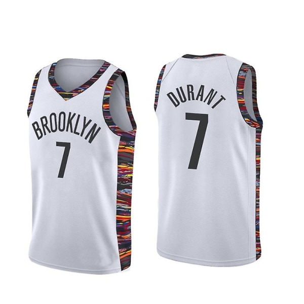 Ny sesong Brooklyn Nets Kevin Durant nr. 7 Baskettrøye V7 L