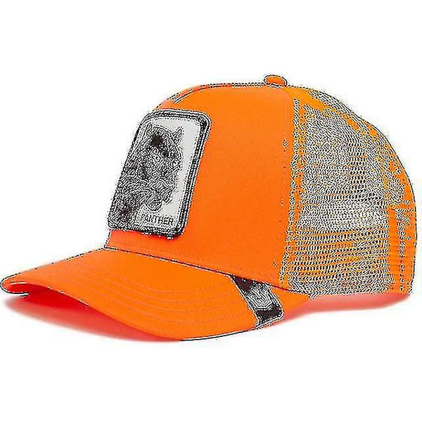 Aikuisten Panther Mesh Cap Kesä Baseball Cap Trucker Cap v Panther Orange
