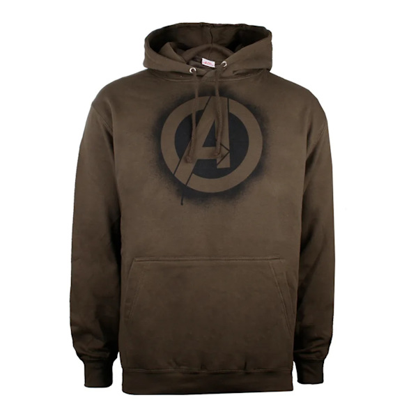 Avengers Herr Stencil Hoodie / Olive S