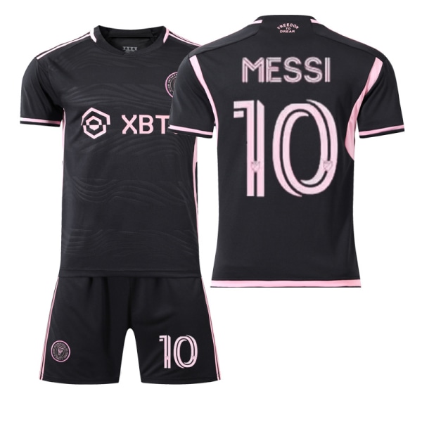 23-24 Miami Away Match 10 Messi International Major League Soccer Jersey and Kids Jersey Team Kit Y 2PCS S