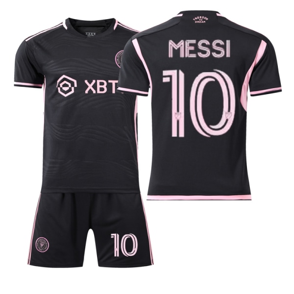 23-24 Miami Bortamatch 10 Messi International Major League Fotbollströja et Barntröja Team Kit yz 2PCS S