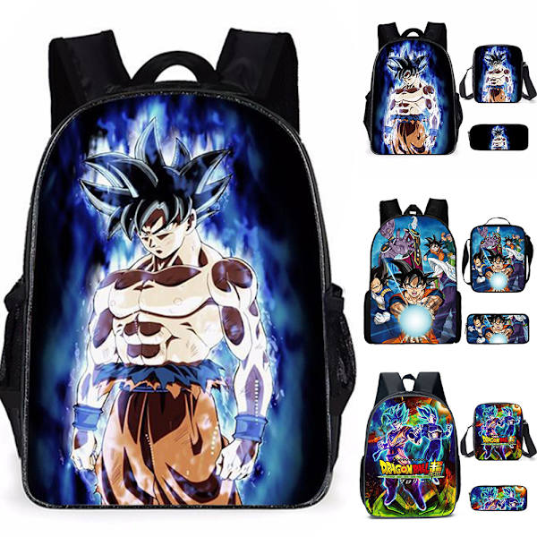 Pienet lapset Dragon Ball -reppusetti kotelolla Crossbody-laukut Koulureppu yz A