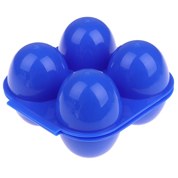 4 Grid Egg Box Carrier Vikbar kartonghållare Utomhus BBQ Picknick W