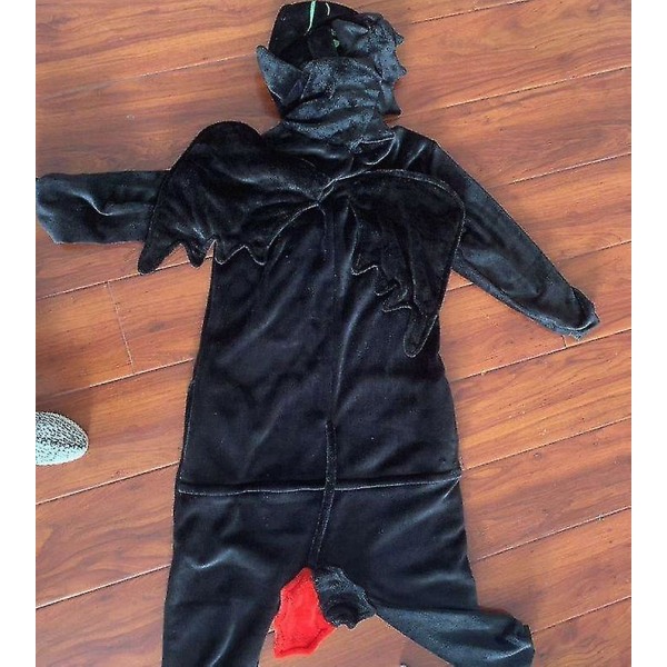Sådan træner du din drage Anime Pyjamas Coral Velvet Et stykke til par Hjemmekjole Performance Kostume W white M