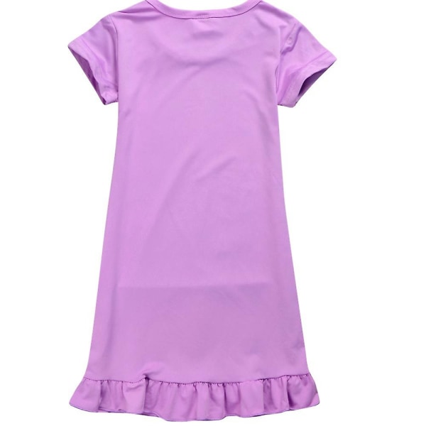 5-12 år Encanto Mirabel Nattlinne Nattlinne Pyjamas Sovkläder Barn Flicka Födelsedagsfest Prinsessklänning Purple 5-6 Years