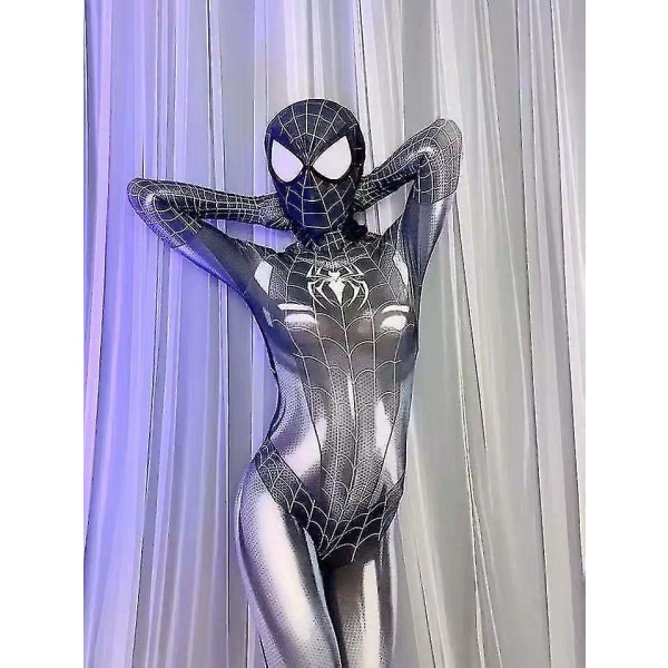 Spiderman Cosplay Sexy Zentai Dress Kvinner Jumpsuit Super Hero Zentai Costume Full Body Fancy Outf -