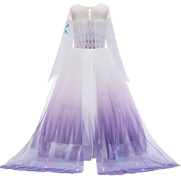 Elsa Princess kostume frosset Elsa kjole cm Light Blue 120