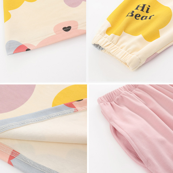 Pyjamas Långärmad bomullströja för kvinnor på våren och hösten XL