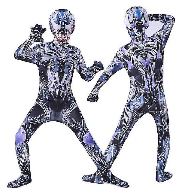 Pojat Spiderman Fancy Dress Party Jumpsuit Cosplay Kostym Halloween-1 Colored Venom