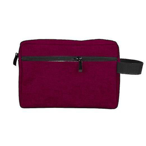 Resor Herr Toalettväska Kvinnor Kosmetisk Necessaire Case Vattentät Dam Sminkväska Beauty Wash Pouch Handväska-e W Style 1-Wine Red