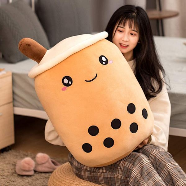 Plysj legetøj, Bubble Tea Plysjpude, plysj pyntepude k