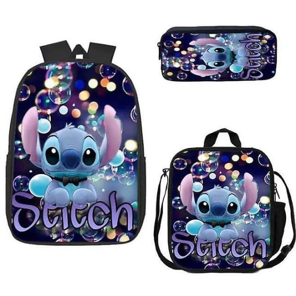 Stitch Ryggsäck Set skolväska Y Style 19