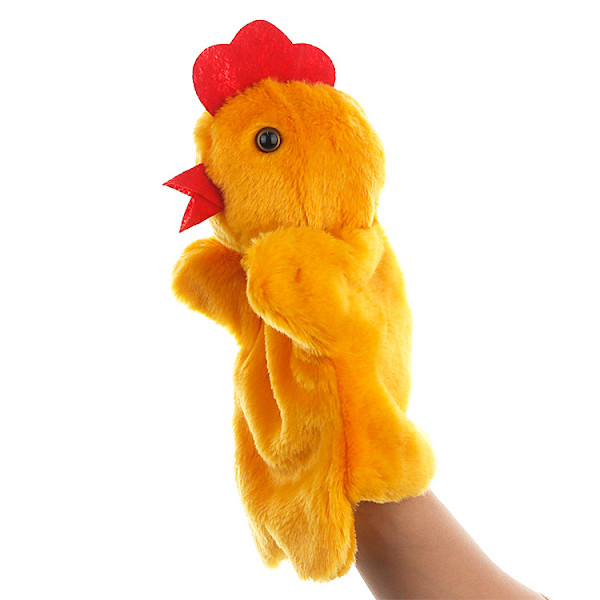 En (höna, höjd 25 cm) Handdocka för barn, Deluxe Plysch Hand Pupp