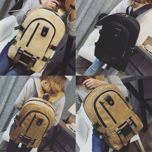 Unisex suuri reppu matkareppu H black