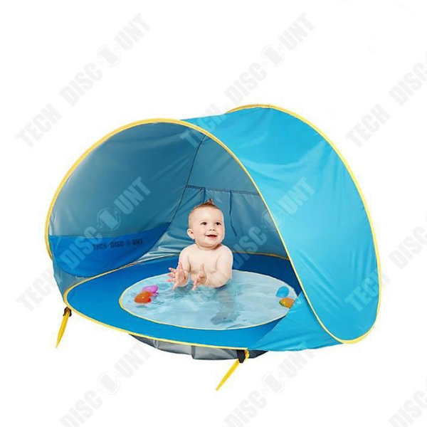 TD® Solbeskyttelsetelt til børn Hav udendørs pool Beach Castle Ball Pit Dukkehus 117*79*70cm -