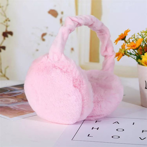 Ekstremt bløde ørevarmere til både børn og voksne i højeste kvalitet pink one size