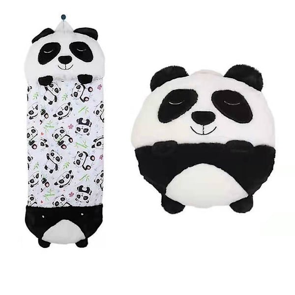 Ny sovepose for barn med tegneseriefigurer - Panda H whihte,black M(160cm*60cm)