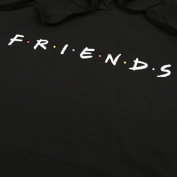 Friends Dame/Dame Logo Hoodie S Sort/Hvid Black/White L