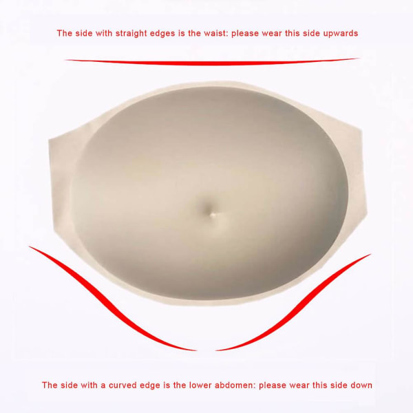 Simulering Gravid mave Mave Bump Skuespiller Cosplay rekvisitter Åndbar Scene Performance