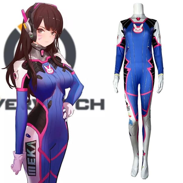 Dva Cosplay Kostume Halloween Dress Up W S - 2XL