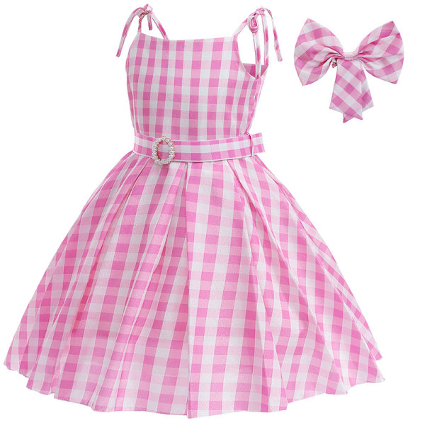 Barbie Film Kostyme Jente Cosplay Kjole Utkle Til Halloween Fest 130cm