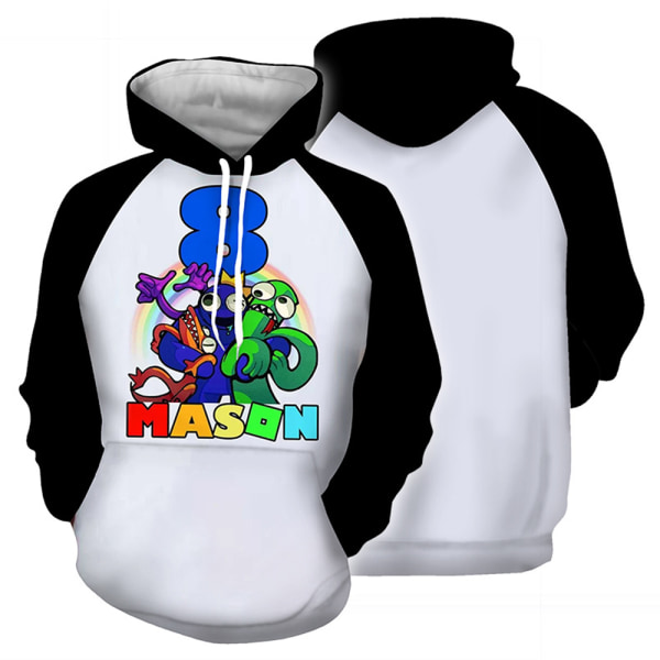 Børns Rainbow Friends Hoodie 3D Print Sweatshirt Pullover Jumper H C 140cm