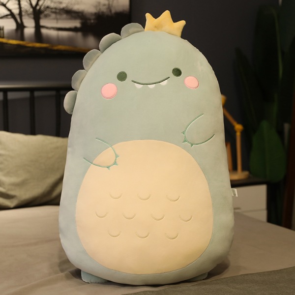 Squishmallow-tyynynukke Kawaii-eläinrasvapöllötyyny plyysi - Dinosaur #1 45cm