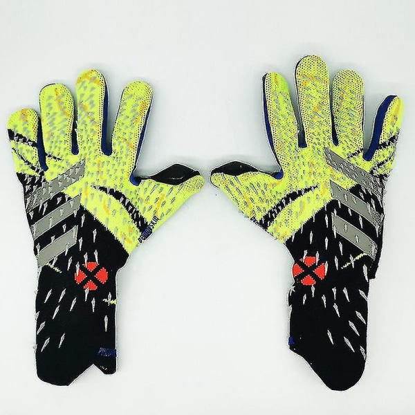 Keeperhansker Premium Quality Fotball Keeperhansker Fingerskydd W Black Green 9