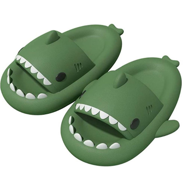 Haj-tøfler til mænd Shark Cloud tøfler Cloud Shark Slides Søde haj-tøfler W Pink 44 45