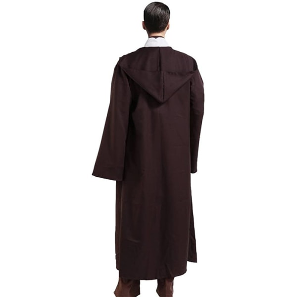 Aikuisten Halloween-puku Hupparit Robe Cosplay Capes Huppari H brown M