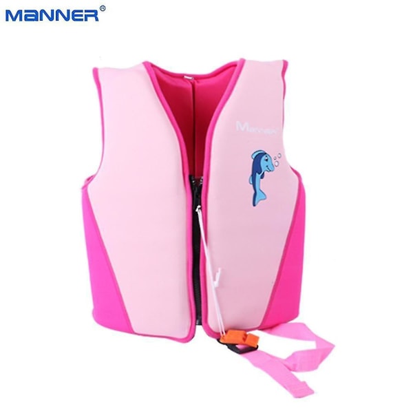 Professionelle børne redningsveste Oppustelige svømme redningsveste Børn læring skum redningsvest W Pink S 1-2 age