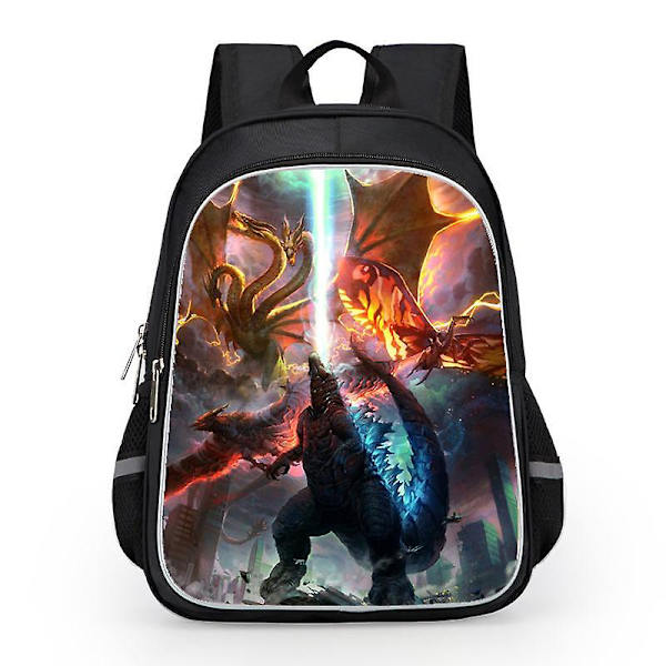 Godzilla Print Koulu Reppu Lapsille Vedenpitävä Reppu #1 Y 10 L