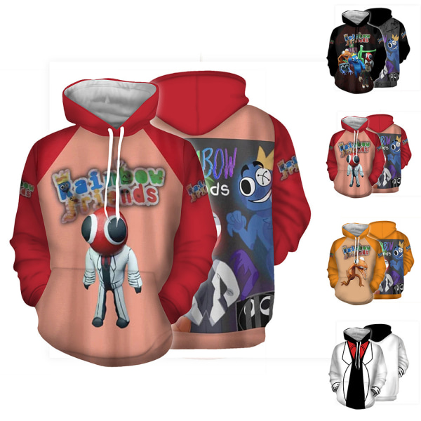 Børns Roblox Rainbow Friends Hoodies Sweatshirt Pullover Gave k C 120cm