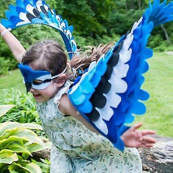 Lasten linnunsiipi naamio Halloween cosplay-asu Lapset Fancy Animal Outfit