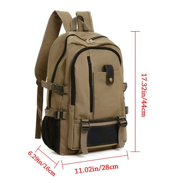 Unisex stor ryggsäck reseryggsäck H brown