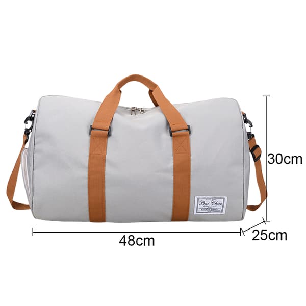 Urheilukassi kengille ja märälle osastolla, Travel Duffel H light grey