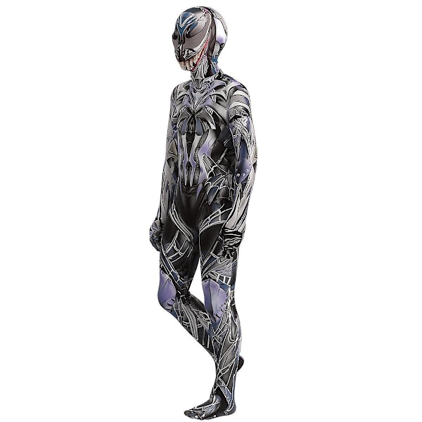 Venom Suit Cosplay Kostym Party Jumpsuit Monterade Barnkläder W 170cm