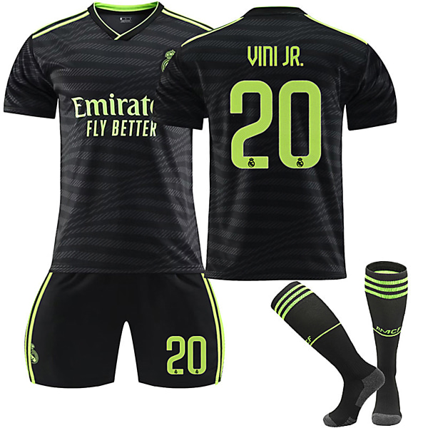 Real Madrid CF 22-23 Bortalag Jersey VINI JR. NrFotbollströja kit W 20