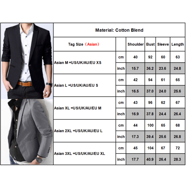 än Kostym Slim Coat Kappa Top Formella affärsintervjumöte W white M