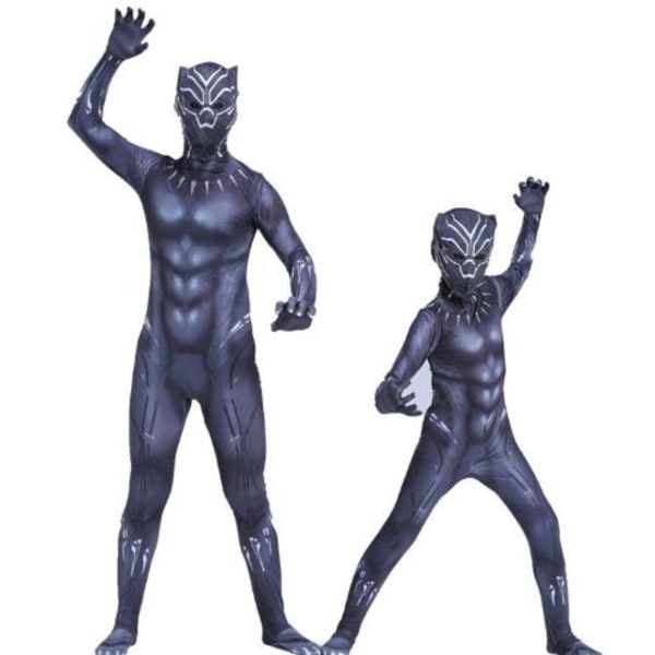 Spider-Man Iron Man Cosplay Venom Jumpsuit for barn H Panther 140cm