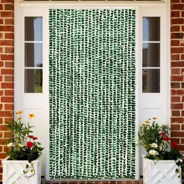BEL Myggnät för fönster Grön och vit polypropen chenille 100% 100x220 cm 9145839210464