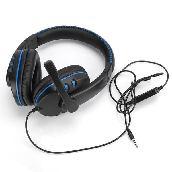 HURRISE Performance huvudmonterat spelheadset för (blå)