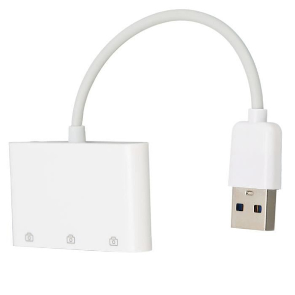 HURRISE USB C Hub Adapter USB 2.0 HUB Bärbar Ultraslim Plug and Play Hot Swap High Speed Wide Kompatibilitet