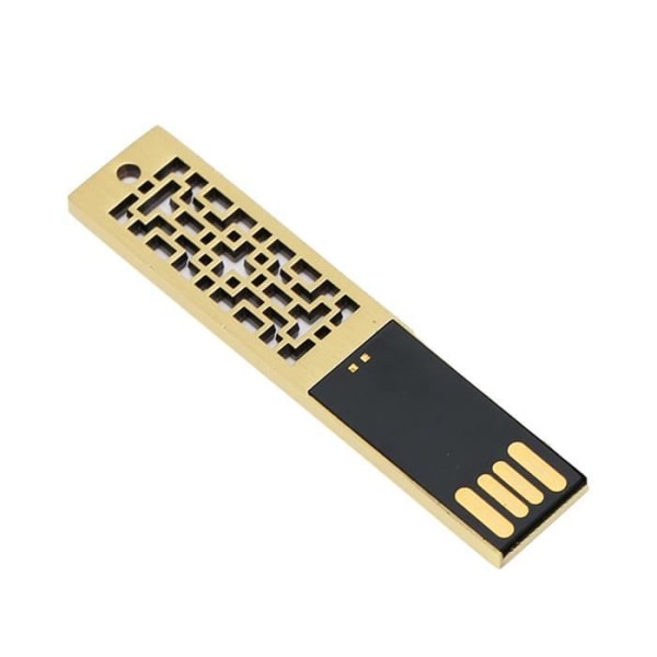 HURRISE USB Flash Disk USB Flash Disk Bärbar Vattentät Metal 2.0 Drive Lagring för intern datordelning 64GB