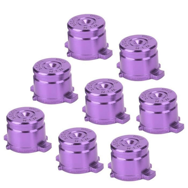 HURRISE Funktion Assist-knapp 2 set Aluminiumlegering Funktion Assist-knapp Videospel Lila